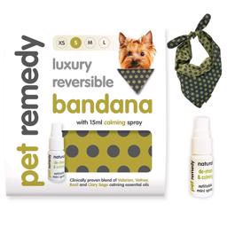 Pet Remedy Luxury Reversible Calming Kit Bandana + 15 ml spray